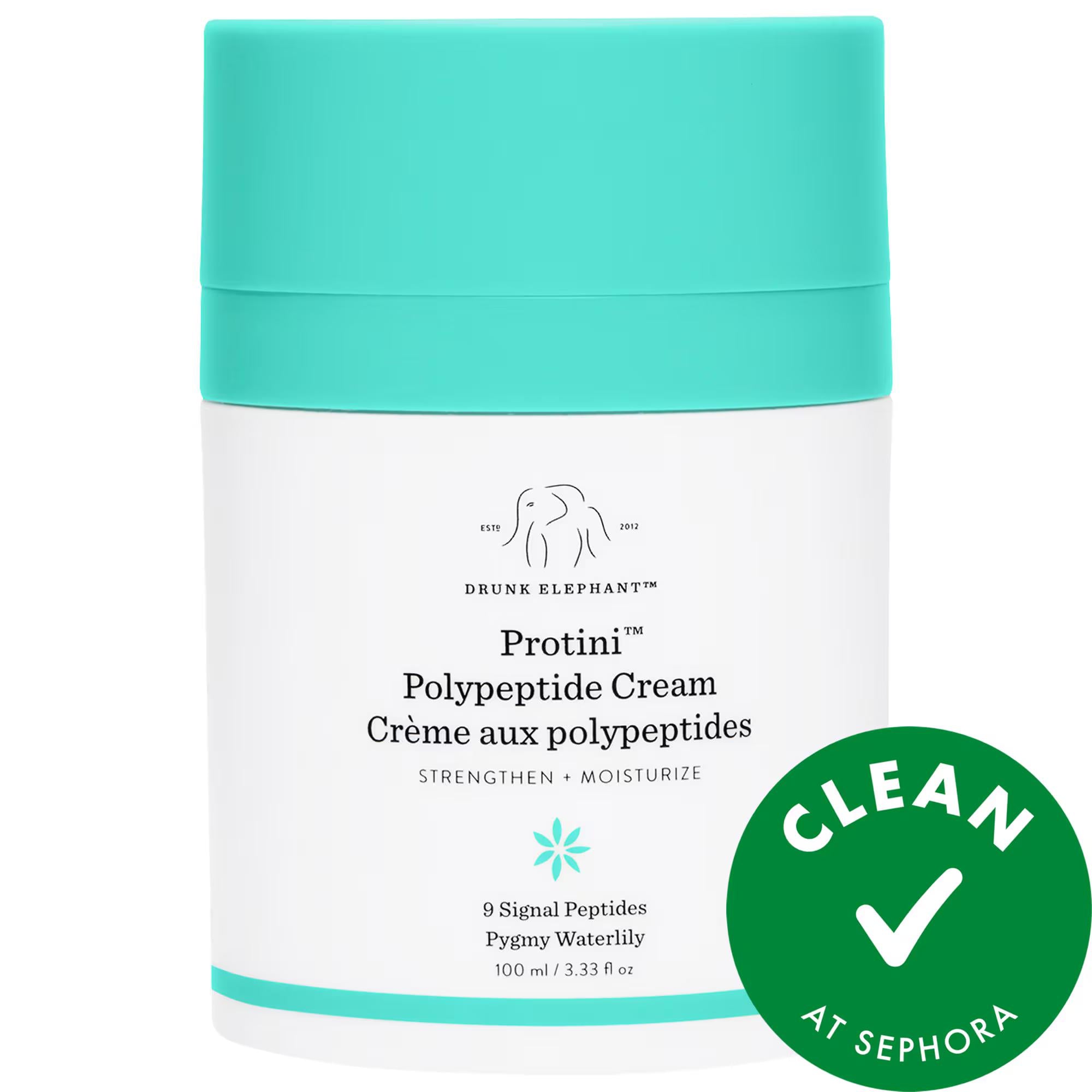 Drunk Elephant Protini Polypeptide Firming Refillable Moisturizer - Vegan, Cruelty-Free Anti-Aging Face Cream Drunk Elephant Protini Moisturizer - Vegan Anti-Aging Cream Vegan Moisturizer, Cruelty-Free Skincare, Anti-Aging Moisturizer, Signal Peptide Moisturizer, Natural Skincare Products, Face Cream, Moisturizing Cream, Skincare for Dryness, Skincare for Dullness, Skincare for Loss of Firmness, Sensitive Skin Friendly, Clean Skincare, Refillable Moisturizer