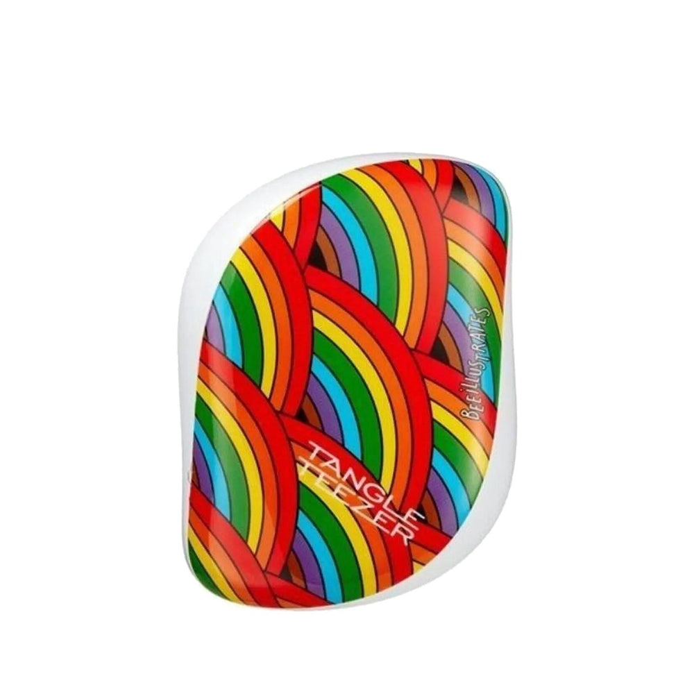 Tangle Teezer Compact Styler Rainbow Galore Hair Brush - Detangling & Styling Made Easy - Hair Accessories
