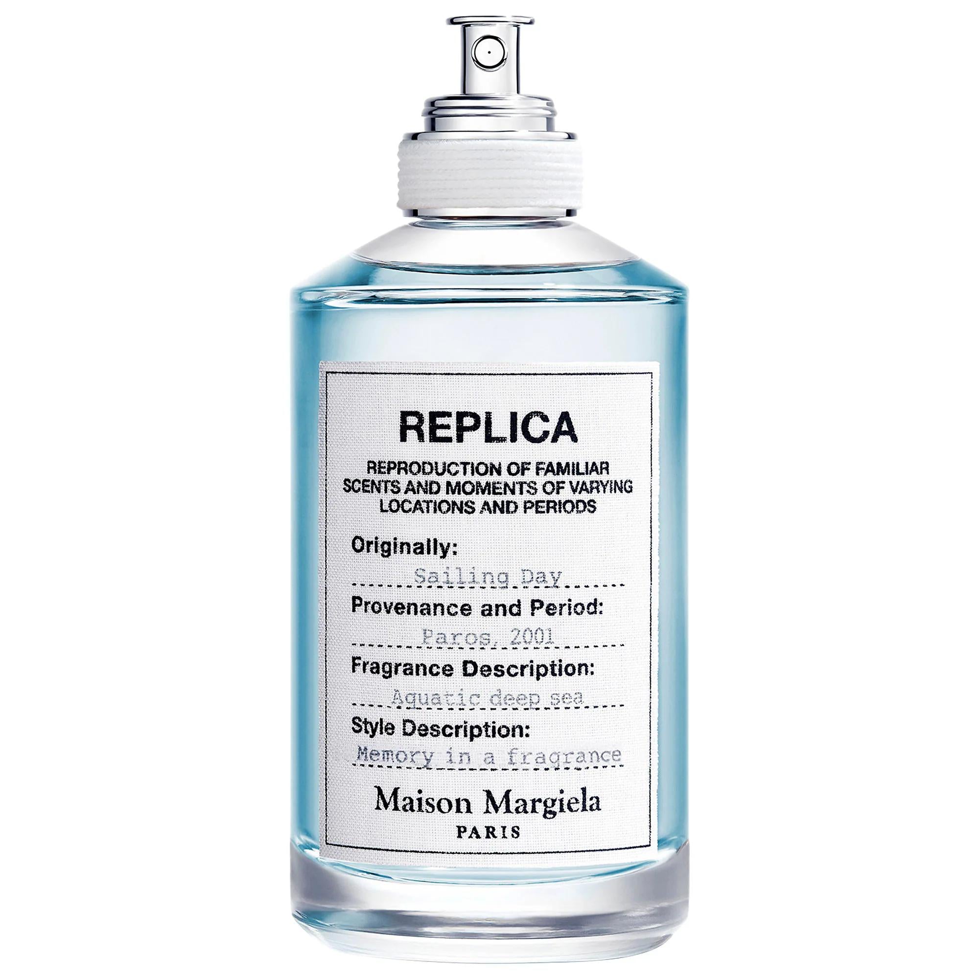 REPLICA Sailing Day Eau de Toilette - Fresh Aquatic Fragrance with Aquatic Accord & Iris REPLICA Sailing Day Eau de Toilette - Fresh Oceanic Scent Eau de Toilette, Fresh Aquatic Fragrance, Niche Perfume, REPLICA Fragrances, Aquatic Accord, Luxury Perfume, Unique Fragrance Packaging, Fragrance for Women, Perfume, Oceanic Scents, Sea Inspired Fragrances, Sophisticated Fragrances, Gift for Her, Fragrance Connoisseurs