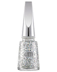 Flormar Glitter Yarı Saydam Simli Oje GL01 Stardust - Long Lasting Semi-transparent Nail Polish - Nail Polish