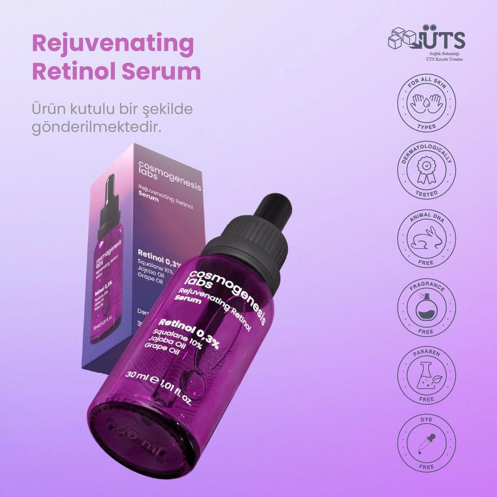 Cosmogenesis Labs Retinol Face Serum for Smooth Skin 30ml