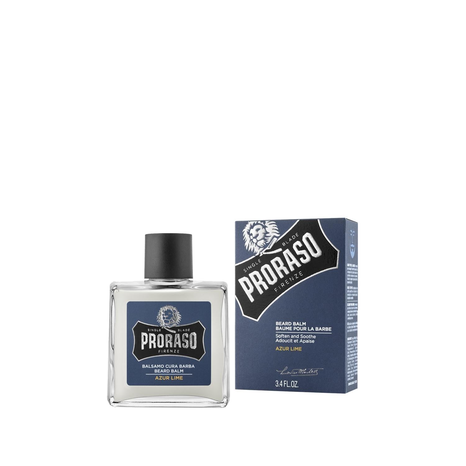 Proraso Proraso Azure Lime Beard Balm for Men - 3.38 fl oz, Natural Beard Care and Conditioning Proraso Azure Lime Beard Balm - 3.38 fl oz Proraso Azure Lime Beard Balm, Beard conditioning products, Men's grooming products, Natural beard care, Azure Lime fragrance beard products, Beard balm, Men's grooming, Natural grooming products, Beard care routine, Grooming essentials