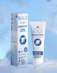 ROCS Sensitive Instant Relief Toothpaste for Sensitive Teeth - Gentle, Fluoride-Free, 2.54 fl oz ROCS Sensitive Toothpaste - Relief for Sensitive Teeth sensitive toothpaste, fluoride-free toothpaste, gentle toothpaste, tooth sensitivity relief, ROCS Sensitive toothpaste, oral care, sensitive teeth solution, toothpaste for adults, gentle oral care, remineralizing toothpaste