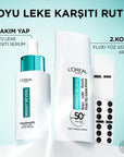 L'Oreal Paris Bright Reveal SPF 50+ Anti-Dark Spot Face Sunscreen - Lightweight, Non-Greasy Daily UV Protection for Sensitive Skin L'Oreal Paris Bright Reveal SPF 50+ Face Sunscreen Face Sunscreen, SPF 50+, Anti-dark spot, Daily UV protection, Lightweight sunscreen, Sunscreen for sensitive skin, L'Oreal Paris, Bright Reveal, Anti-aging, Dermatologist recommended, Non-greasy, Broad-spectrum protection, Niacinamide, LHA, Vitamin E, Daily skincare, Sensitive skin care