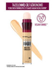 Maybelline Instant Anti Age Eraser Concealer - High Coverage, Hydrating, Multi-purpose Maybelline Concealer for Dark Circles & Imperfections Maybelline Instant Anti Age Eraser Concealer, Concealer for dark circles, Hydrating concealer, Multi-purpose concealer, Long-lasting concealer, High coverage concealer, Makeup for imperfections, Skincare infused makeup, Contouring and highlighting, Flawless finish, All day coverage, Easy application concealer, Suitable for all skin types