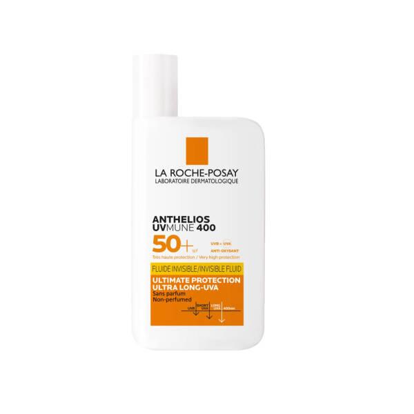 La Roche Posay Anthelios UVMUNE 400 Invisible Fluid Sunscreen SPF50+ - Lightweight, Water-Resistant Protection La Roche Posay Anthelios UVMUNE 400 SPF50+ Sunscreen La Roche Posay Anthelios, SPF50+ sunscreen, invisible fluid sunscreen, UVA and UVB protection, antioxidant sunscreen, water-resistant sunscreen, sweat-resistant sunscreen, non-greasy sunscreen, daily sunscreen, outdoor activities, skin protection, sun damage prevention, premature aging prevention, skin cancer prevention