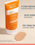 Avene Tinted Sunscreen Cream SPF50+ - Water-Resistant, Anti-Aging, Sensitive Skin Friendly Avene Tinted Sunscreen SPF50+ - Protect & Enhance Your Skin tinted sunscreen, SPF50+ sunscreen, dry skin sunscreen, sensitive skin sunscreen, Avène sunscreen, water-resistant sunscreen, anti-aging sunscreen, skincare, sun protection, cosmetics, beauty products, dermatologist tested, fragrance-free, non-comedogenic, eco-friendly packaging