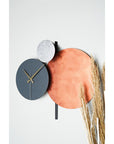 Muyika Handmade Metal Wall Clock - Silent Mechanism, Custom Painted, 18.90 x 17.32 inches Muyika Handmade Metal Wall Clock - Silent, Custom Painted handmade wall clock, metal wall clock, silent wall clock, decorative wall clock, custom painted clock, home decor, unique decorative pieces, silent mechanism, metal construction, handmade products, living room decor, bedroom decor, office decor, artisanal home decor