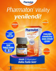 Pharmaton Vitality Multivitamin Dietary Supplement for Energy Boost & Immune System Support - 60 Tablets Pharmaton Vitality Multivitamin for Energy & Immunity Dietary Supplement, Multivitamin, Energy Boost, Immune System Support, Ginseng Supplement, Vitamin Supplement, Mineral Supplement, Adult Health, Fatigue Relief, Energy Enhancement