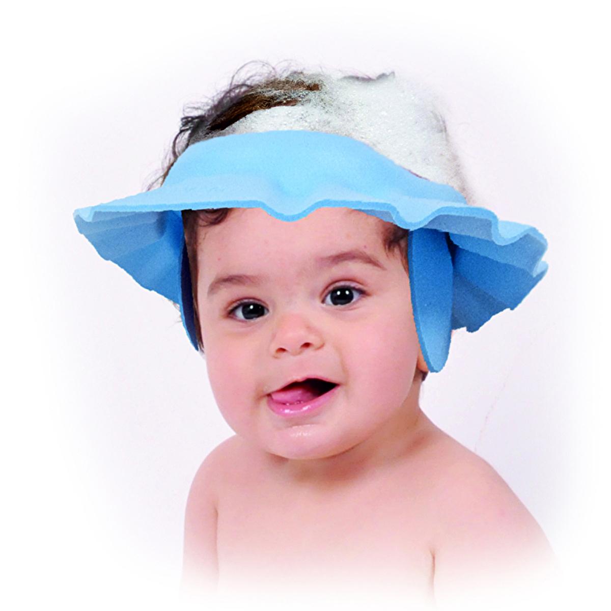 Sevi Bebe Baby Bath Cap - Soft Eva Material, Adjustable Size for Comfort & Safety Sevi Bebe Baby Bath Cap - Soft & Adjustable baby bath cap, shampoo protector, baby bathing accessories, adjustable baby bath cap, soft Eva baby bath cap, baby care, baby safety, bath time accessories, baby comfort