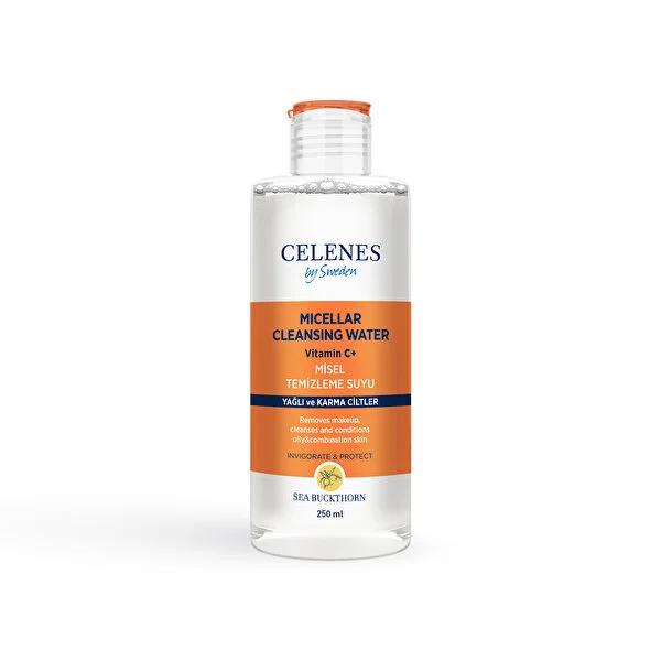 Celenes Sea Buckthorn Micellar Cleansing Water: Gentle Makeup Remover & Face Cleanser for Oily & Combination Skin - Alcohol & Paraben-Free Celenes Sea Buckthorn Micellar Water | Gentle Cleanser micellar cleansing water, sea buckthorn cleanser, oily skin cleanser, combination skin cleanser, makeup remover, alcohol-free cleanser, paraben-free cleanser, gentle face cleanser, natural makeup remover, Celenes cleanser, face wash, skincare, cleansing water, makeup removal, oily skin, combination skin, sensitive sk