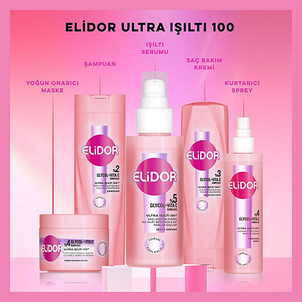 Elidor Ultra Işıltı 100 Hair Care Cream - Intense Shine & Nourishment for Damaged Hair - view 2