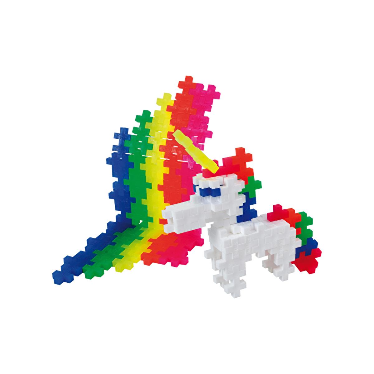 Plus Plus Unicorn Building Blocks Toy - 100 Piece Reusable Storage Container, Creative Learning Toy for Kids, Travel Friendly Plus Plus Unicorn Building Blocks Toy - 100 Pieces Plus Plus Unicorn, Building Blocks Toy, Creative Learning Toy, Reusable Storage, Travel Friendly Toy, Educational Toy, Kids Toy, Children's Toy, Denmark, Imaginative Play, Creative Play, Developmental Toy