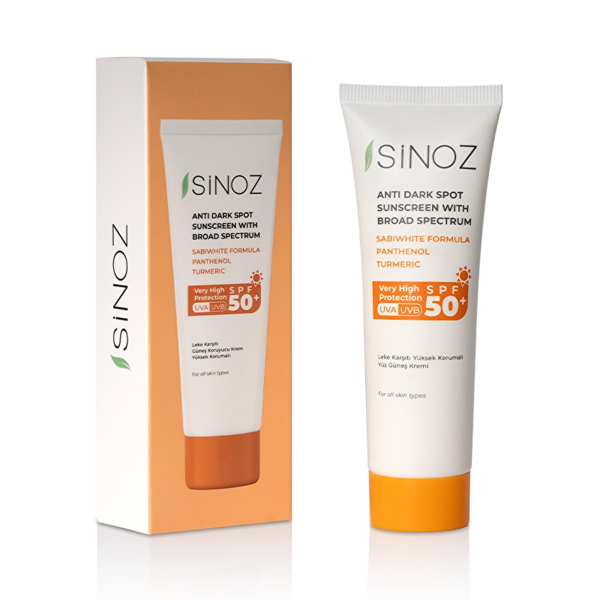 Sinoz SPF 50+ Anti-Spot Facial Sunscreen: Broad Spectrum Protection, Non-Greasy, Moisturizing - Perfect for All Skin Types, Prevents Sun Damage Sinoz SPF50+ Sunscreen: Anti-Spot, Non-Greasy | Protect Your Face SPF50 sunscreen, broad spectrum sunscreen, anti-spot sunscreen, sunscreen for face, non-greasy sunscreen, sunscreen for all skin types, sunscreen for hyperpigmentation, daily facial sunscreen, moisturizing sunscreen, sunscreen with turmeric, facial sunscreen, sun protection, hyperpigmentation treatmen