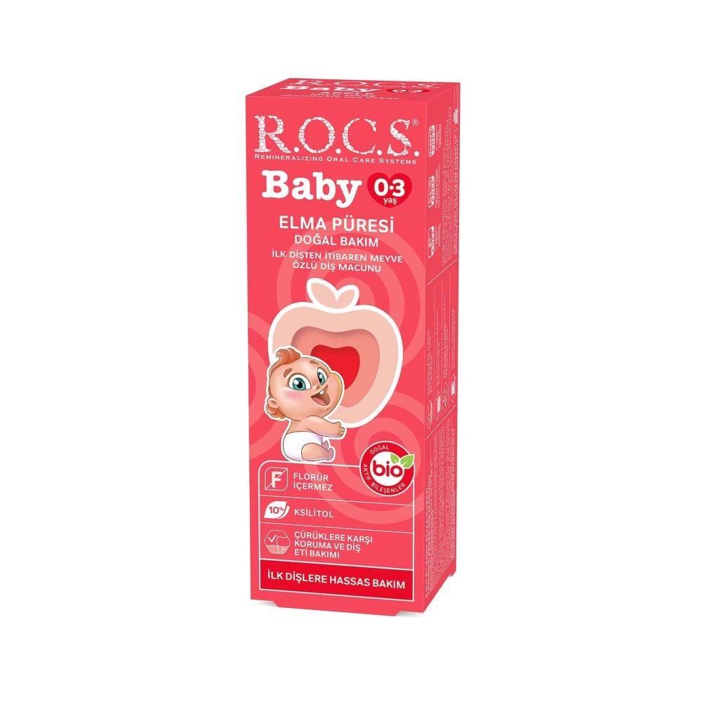 ROCS Baby Toothpaste 35ml - Gentle Apple Flavored Oral Care for Infants & Toddlers ROCS Baby Toothpaste - Gentle Apple Flavor for Infants baby toothpaste, infant oral care, toddler dental hygiene, natural baby toothpaste, apple flavored toothpaste for babies, gentle toothpaste, safe for infants, early dental care, oral hygiene for babies, parenting essentials