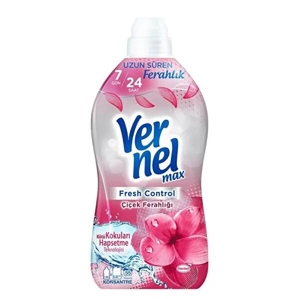 Vernel Fresh Floral Fabric Softener - 1200ml - Softens, Freshens & Reduces Static - Long-Lasting Laundry Fragrance Vernel Fabric Softener: Fresh Floral Scent & Soft Clothes fabric softener, laundry softener, fresh floral softener, vernel softener, fabric conditioner, laundry fragrance, soft clothes, floral scent booster, fabric softening, laundry scent, clothes softener, static reduction, fresh scent, floral fragrance, laundry, household, cleaning, clothes care, 1200 ml, volume, value for money, comfortable