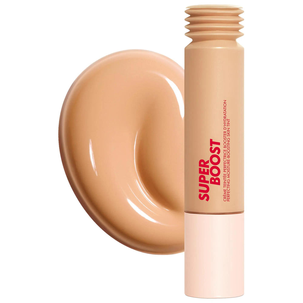 Drunk Elephant Super Boost Lightweight Moisturizing Skin Tint with Hyaluronic and Polyglutamic Acids Drunk Elephant Super Boost Skin Tint for Hydrating Coverage Skin Tint, Hydrating Skin Care, Lightweight Coverage, Natural Ingredients, Hyaluronic Acid, Polyglutamic Acid, Grapefruit Extract, Sensitive Skin, Dry Skin, Dull Skin, Uneven Skin Tone, Buildable Coverage, Non-Oily, Gel-Like Formula, Cruelty-Free, Paraben-Free, Formaldehyde-Free, Phthalate-Free, Skincare Makeup, Makeup for Dry Skin, Skincare for Sen