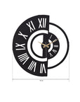 Muyika 50cm Metal Silent Wall Clock - Modern Large Wall Decor for Indoor Spaces - view 4