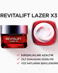 Loreal Paris Revitalift Lazer X3 Anti-Aging Day Cream - Reduces Wrinkles, Firms Skin, 1.69 fl oz Loreal Paris Revitalift Lazer X3 Anti-Aging Day Cream - Smooth, Firm Skin anti-aging day cream, Loreal Paris Revitalift Lazer X3, anti-wrinkle cream, Pro-Xylane, Adenozin, skincare, anti-aging skincare, day cream, wrinkle reduction, skin firming, skin texture improvement, women's skincare, gifts for her, beauty products, cosmetics