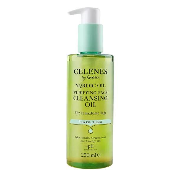 Celenes Nordic Facial Cleansing Oil: Rosehip, Bergamot & Sweet Orange Makeup Remover - Deeply Cleanses & Nourishes Skin Celenes Facial Cleansing Oil: Natural Makeup Remover, Deep Clean facial cleansing oil, makeup remover, natural cleansing oil, rosehip oil cleanser, bergamot cleansing oil, sweet orange face wash, gentle makeup remover, deep cleansing oil, skin cleansing oil, Celenes cleansing oil, facial oil, natural skincare, dry skin, sensitive skin, rosehip oil, bergamot, sweet orange, makeup removal, s