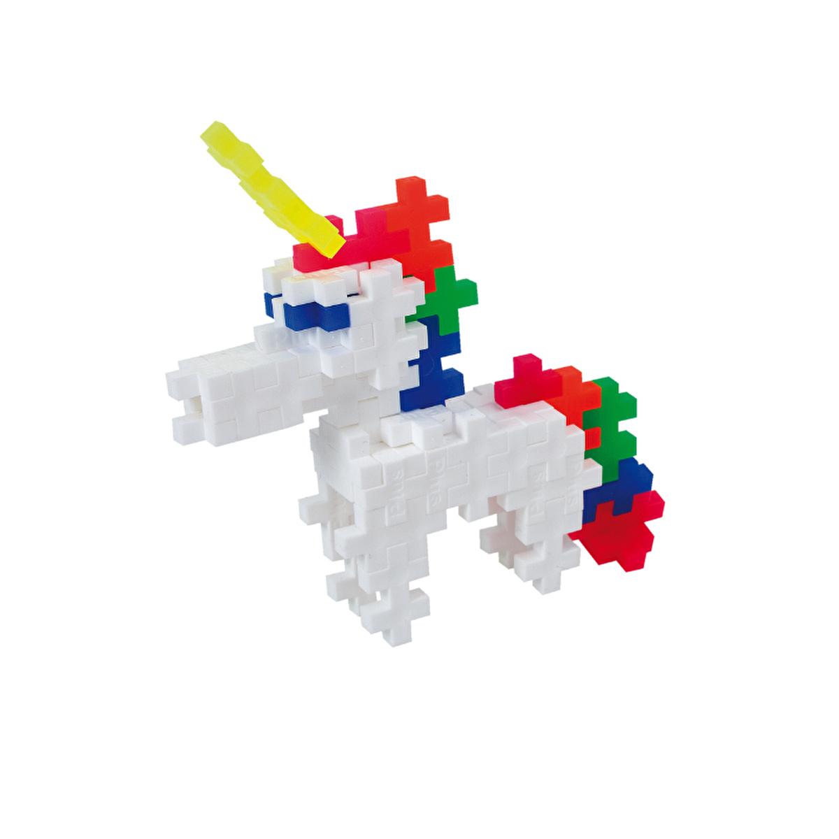 Plus Plus Unicorn Building Blocks Toy - 100 Piece Reusable Storage Container, Creative Learning Toy for Kids, Travel Friendly Plus Plus Unicorn Building Blocks Toy - 100 Pieces Plus Plus Unicorn, Building Blocks Toy, Creative Learning Toy, Reusable Storage, Travel Friendly Toy, Educational Toy, Kids Toy, Children's Toy, Denmark, Imaginative Play, Creative Play, Developmental Toy