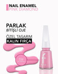 Flormar Nail Enamel High Pigment Polish 554 Pink Diamond