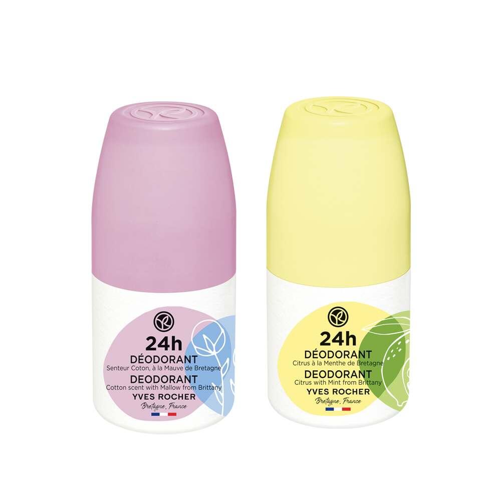 The Organic Deodorant Set - Natural Roll-on Deodorants for Effective Odor Control - Dual Pack with Pamuk Çiçeği & Ebegümeci and Organik Nane ve Limon Scents Natural Deodorant Set - Dual Pack Roll-on Deodorants roll-on deodorant, natural deodorant, organic deodorant, personal care products, deodorant set, dual-pack deodorant, Pamuk Çiçeği scent, Organik Nane ve Limon scent, personal hygiene products, natural ingredients, effective odor control, portable packaging, gentle personal care