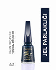Flormar Jelly Look Ocean Blue Nail Polish: High-Shine, Long-Lasting Gel Effect Flormar Ocean Blue Nail Polish: Gel Look, Long-Lasting Jelly nail polish, High pigment nail polish, Gel look nail polish, Long lasting nail polish, Flormar nail polish, Shiny nail polish, Ocean Blue nail polish, Quick dry nail polish, Trendy nail colors, Gel effect nail polish, nail polish, nail color, manicure, beauty, cosmetics, high shine, gel nails, blue nail polish, long-lasting, easy application, thick brush, vibrant color,