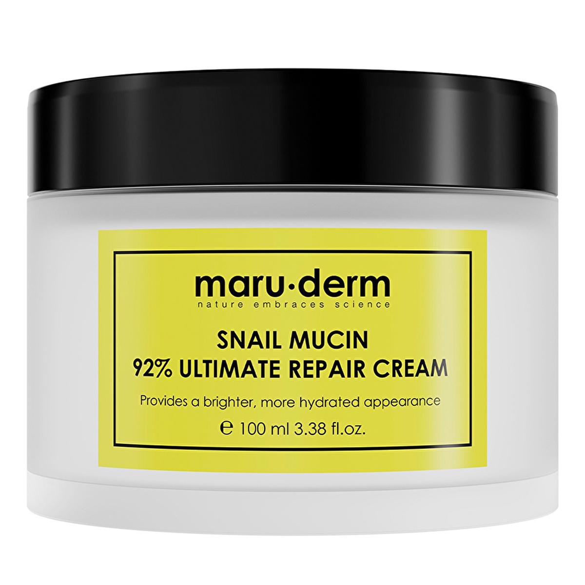 Maruderm Snail Mucin Face Cream - 92% Snail Secretion Filtrate for Deep Skin Repair, Anti-Aging, Hydration & Fine Line Reduction - All Skin Types Maruderm Snail Mucin Cream - Repair, Hydrate, Anti-Aging Snail mucin cream, Snail secretion filtrate cream, Anti-aging cream, Hyaluronic acid cream, Hydrating face cream, Skin repair cream, Fine line reduction cream, Maruderm snail cream, Snail cream for damaged skin, Snail essence cream, Snail cream, Mucin cream, Face cream, Skin care, Anti-aging, Hydration, Fine