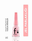 Flormar Jelly Look High-Shine Gel Effect Nail Polish JL27 Milky Pinky