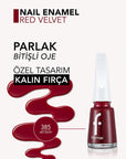 Flormar Red Velvet Nail Enamel: Intense Pigment, Long Lasting, Chip Resistant, Shiny Finish – Professional Quality Nail Polish Flormar Red Velvet Nail Enamel: Long Lasting, Chip Resistant Polish Nail Enamel, Nail Polish, Long lasting nail polish, Chip resistant nail polish, Flormar nail enamel, Red nail polish, Highly pigmented nail polish, Shiny nail polish, manicure, nail care, nail color, Red Velvet, Flormar Red Velvet, intense color, long-lasting, chip-resistant, shiny finish, nail treatment, vibrant co