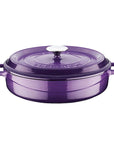 Lava Mor Cast Iron Multi-Purpose Cookware - 11 Inch Round Enamel Coated Pot with Integrated Handle, Oven Safe, Durable Lava Mor Cast Iron Cookware - Durable & Oven Safe Cast Iron Cookware, Enamel Coated Cookware, Multi-Purpose Cookware, Oven Safe Cookware, Durable Cookware, Cast Iron Pot, Round Cookware, Integrated Handle, 11 Inch Cookware, Cooking Essentials, Kitchen Staples, Home Cooking, Culinary Tools