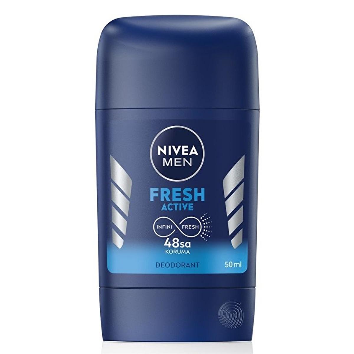 Nivea Men Fresh Active Deodorant for Men - 48 Hour Protection, Long-Lasting Freshness, Dermatologically Tested - Nivea Men Deodorant Nivea Men Fresh Active Deodorant - 48 Hour Protection Nivea Men Deodorant, Fresh Active Deodorant, Long-lasting Deodorant for Men, 48 Hour Deodorant Protection, Dermatologically Tested Deodorant, Men's Grooming, Personal Care, Deodorant Spray, Men's Hygiene, Nivea Men, Deodorant for Sensitive Skin, Masculine Fragrance, Ocean Extracts, Freshness, Protection, Confidence