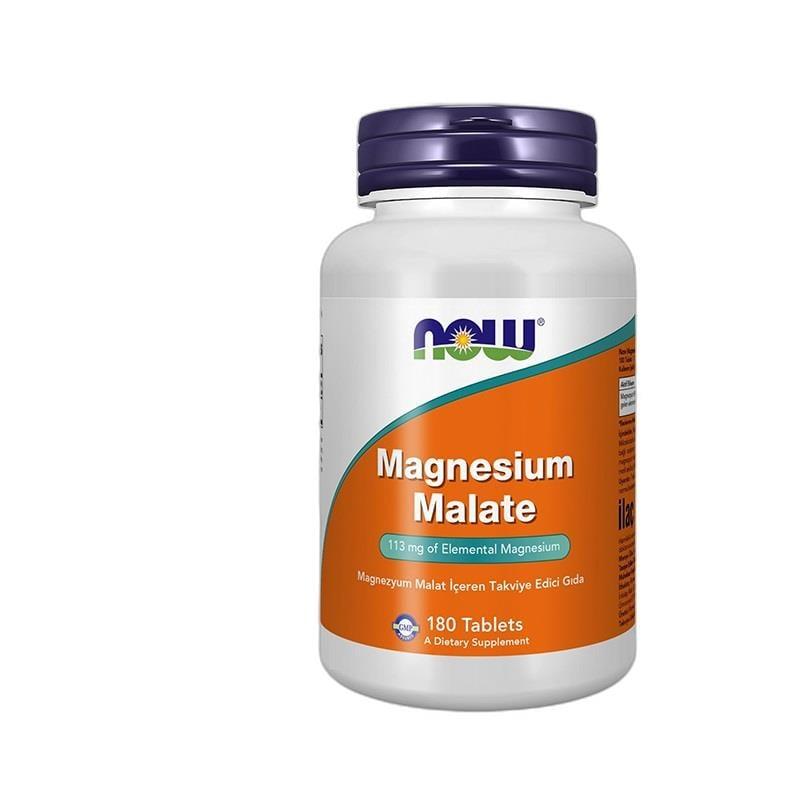 Now Foods Magnesium Malate 1000 mg for Muscle Energy 180 Tablets