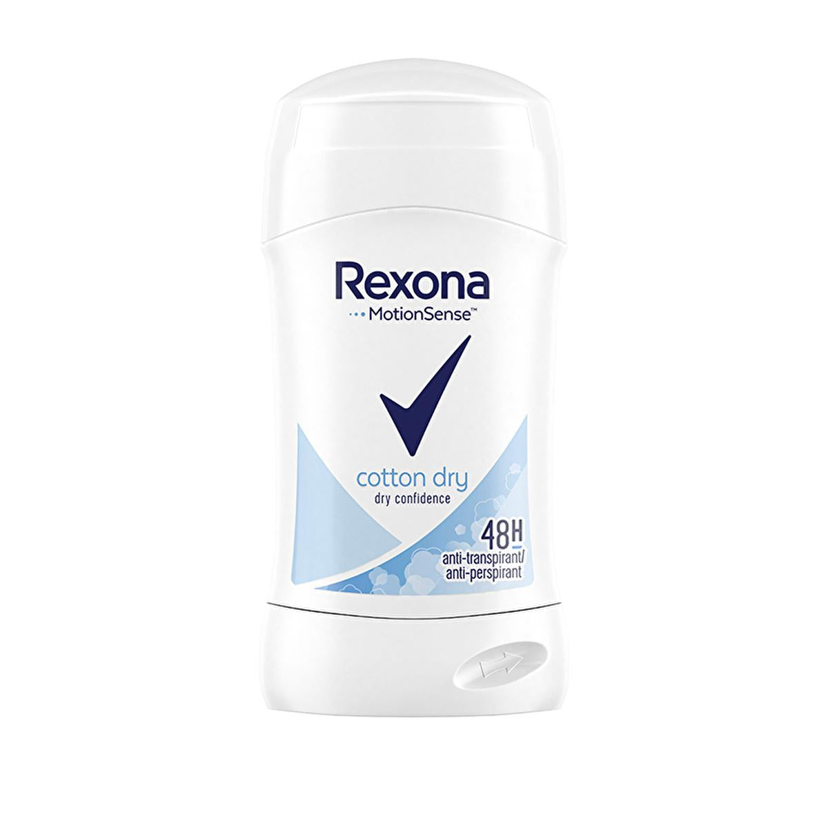 Rexona Women's Deodorant Stick Cotton Dry - Long-Lasting Freshness, 48hr Protection Rexona Cotton Dry Deodorant - 48hr Protection Women's Deodorant Stick, Antiperspirant Deodorant, Alcohol-Free Deodorant, Long-Lasting Freshness, Rexona Cotton Dry Deodorant, Deodorant for Women, 48hr Protection, Floral Scent, Motionsense Technology, Personal Care, Hygiene Products