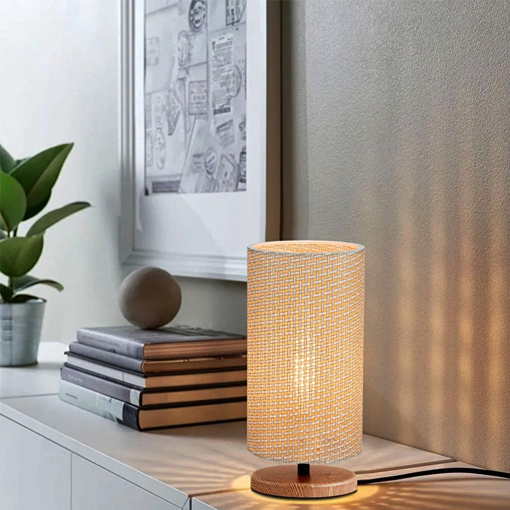 Homing - Unique Wooden Table Lamp Shade with E27 Socket, Handmade Decorative Lighting