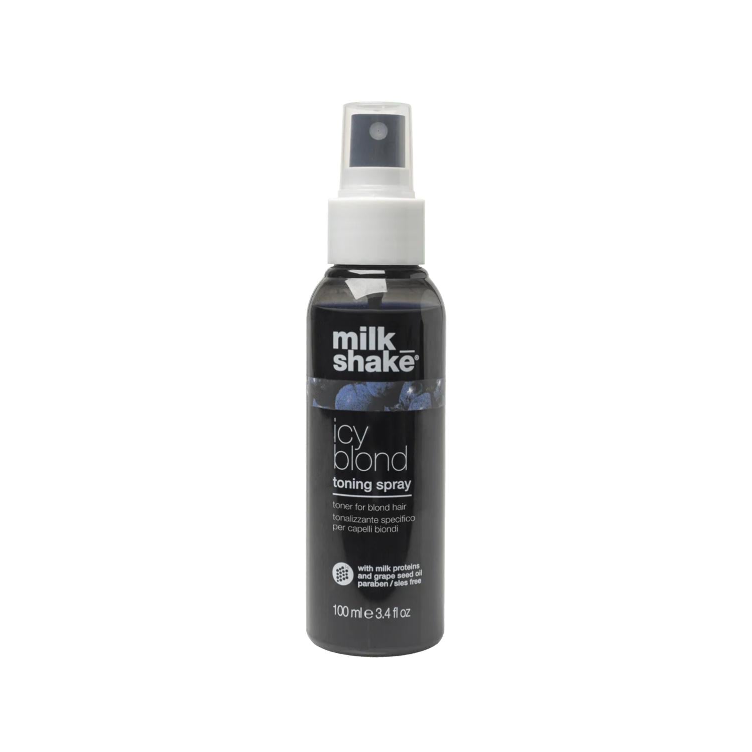 milk_shake Icy Blond Toning Spray for Blond Hair - 100ml, Toning and Color-Enhancing Properties milk_shake Icy Blond Toning Spray - Best for Blond Hair milk_shake Icy Blond Toning Spray, Toning Spray for Blond Hair, Blond Hair Care, Hair Toning Products, Hair Color Maintenance, Blond Hair Toning, Hair Care, Color-Enhancing Spray, milk_shake Hair Products