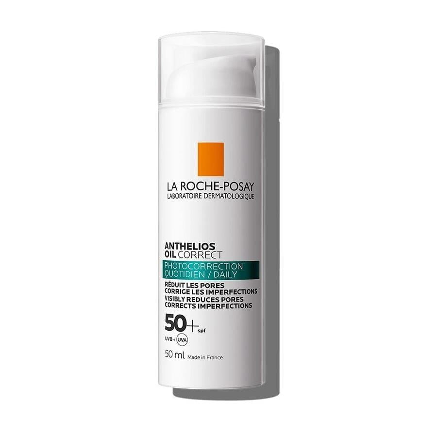 La Roche Posay Anthelios Oil Correct Cream SPF50+ Sunscreen for Oily Skin - Non-comedogenic, Broad-Spectrum UVA/UVB Protection La Roche Posay Anthelios Oil Correct Cream SPF50+ La Roche Posay Anthelios, Oil Correct Cream, SPF50+ Sunscreen, Oily Skin Sunscreen, Non-comedogenic Sunscreen, Broad-Spectrum UVA/UVB Protection, Sunscreen Cream, Acne-Prone Skin Care, Sensitive Skin Friendly, Cellox-B3 Tech, Anti-Aging Sun Care