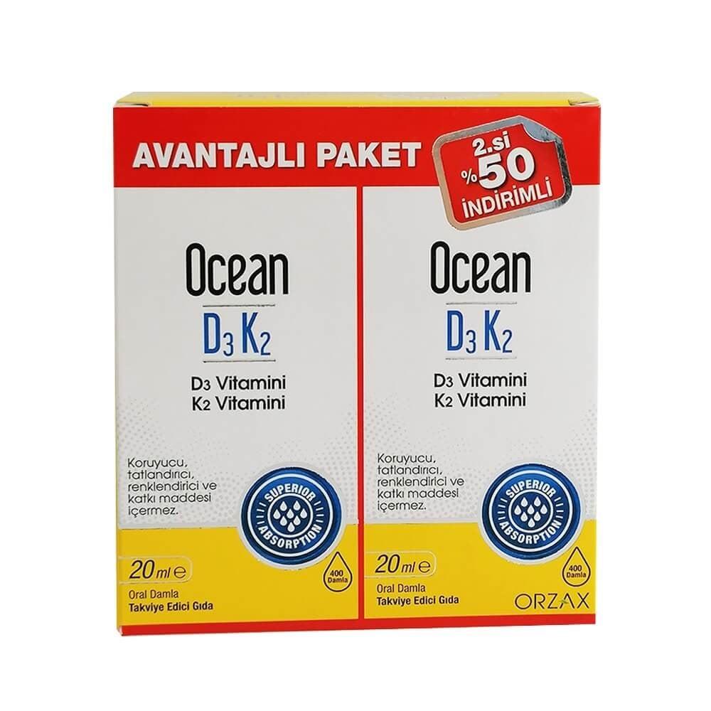 Ocean Vitamin D3 Supplement D3K2 Drops 20ml - Liquid Vitamin D3 for Bone and Cardiovascular Health - image 4