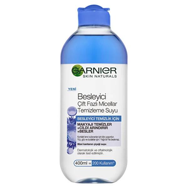 Garnier Micellar Water Makeup Remover - Gentle, Nourishing Cleanser for Sensitive Skin - Double-Phase Formula, 400ml Garnier Micellar Water - Gentle Makeup Remover Micellar Water, Makeup Remover, Gentle Skincare, Nourishing Cleanser, Double-phase Formula, Sensitive Skin, Skincare, Garnier, Cosmetics, Beauty, Makeup Removal, Skincare Routine