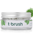 T-Brush Fluoride-Free Natural Mint Toothpaste Tablets: Vegan, SLS & Gluten-Free for Sensitive Gums & Travel - Eco-Friendly Whitening T-Brush: Fluoride-Free Toothpaste Tablets - Natural & Vegan Fluoride-free toothpaste tablets, Natural toothpaste tablets, Vegan toothpaste tablets, SLS-free toothpaste, Gluten-free toothpaste, Travel toothpaste tablets, Eco-friendly toothpaste, Toothpaste tablets for sensitive gums, Toothpaste tablets for orthodontics, Natural teeth whitening tablets, toothpaste tablets, fluor