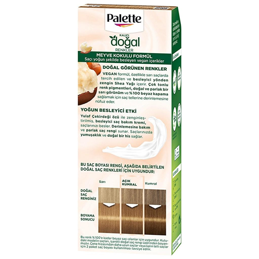 Palette Permanent Natural Colors Hair Dye 7-5 Light Caramel