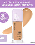 Maybelline New York Super Stay Lumi Matte Foundation - Long-Lasting, Matte Finish, Lightweight Formula for All Skin Tones Maybelline Super Stay Lumi Matte Foundation - Long-Lasting & Matte Maybelline Super Stay Lumi Matte Foundation, Long-lasting foundation, Matte finish makeup, Lightweight foundation, Foundation for various skin tones, Makeup for daily use, Special occasion makeup, Busy lifestyle makeup, Cosmetics, Beauty products, Makeup essentials