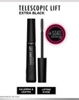 Loreal Paris Telescopic Lift Extra Black Mascara - Long-Lasting, Volumizing, Lengthening Mascara for Dramatic Eye Look Loreal Paris Telescopic Lift Extra Black Mascara - Long Lasting & Volumizing Loreal Paris Mascara, Telescopic Lift Mascara, Extra Black Mascara, Long-lasting Mascara, Volumizing Mascara, Lengthening Mascara, Dramatic Eye Look, Cosmetic, Makeup, Eye Makeup, Mascara, Loreal Paris Telescopic Lift Extra Black, Long Lasting Mascara, Volumizing Mascara, Black Mascara, Panthenol, Keratin, Cosmetic