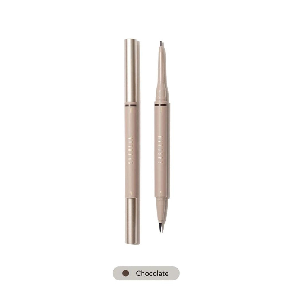Sheglam On Demand 2-in-1 Brow Pencil for Defined Brows 08 Chocolate
