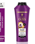 Gliss Full Hair Wonder Shampoo: Stop Hair Loss & Breakage! Caffeine & Peptide Formula for Thicker, Stronger Hair - 13.53 fl oz Gliss Shampoo: Stop Hair Loss! Thicker Hair with Caffeine & Peptides Shampoo for hair loss, Thin hair shampoo, Hair breakage shampoo, Caffeine shampoo, Peptide shampoo, Strengthening shampoo, Shampoo for weak hair, Fuller hair shampoo, Gliss Shampoo, Hair care products, Shampoo, Hair care, Hair loss, Hair breakage, Thin hair, Weak hair, Caffeine, Peptides, Strengthening, Volumizing,