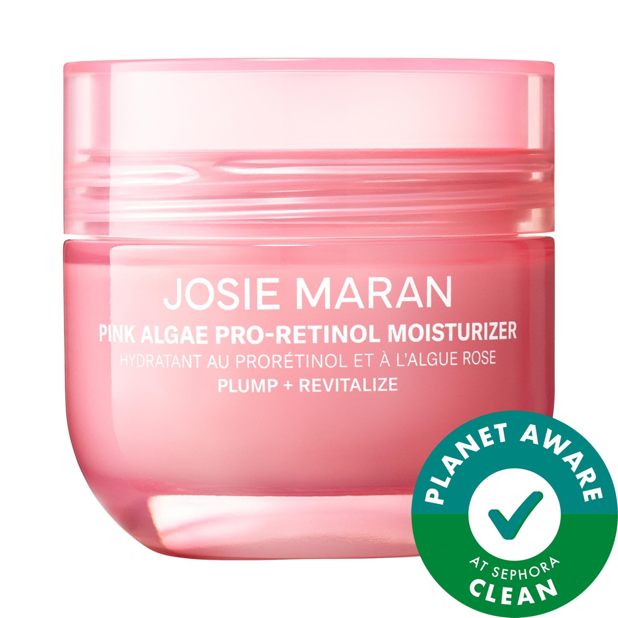 Josie - Pink Algae Pro-Retinol Anti-Aging Moisturizer for Fine Lines & Wrinkles, Vegan Skincare, Gluten-Free, Cruelty-Free Josie Anti-Aging Moisturizer - Smooth Fine Lines & Wrinkles anti-aging moisturizer, vegan skincare, pro-retinol face cream, gluten-free cosmetics, cruelty-free skincare products, fine lines and wrinkles, uneven texture, loss of firmness and elasticity, natural skincare, age-defying moisturizer, skincare for normal skin, skincare for dry skin, skincare for combination skin, skincare for