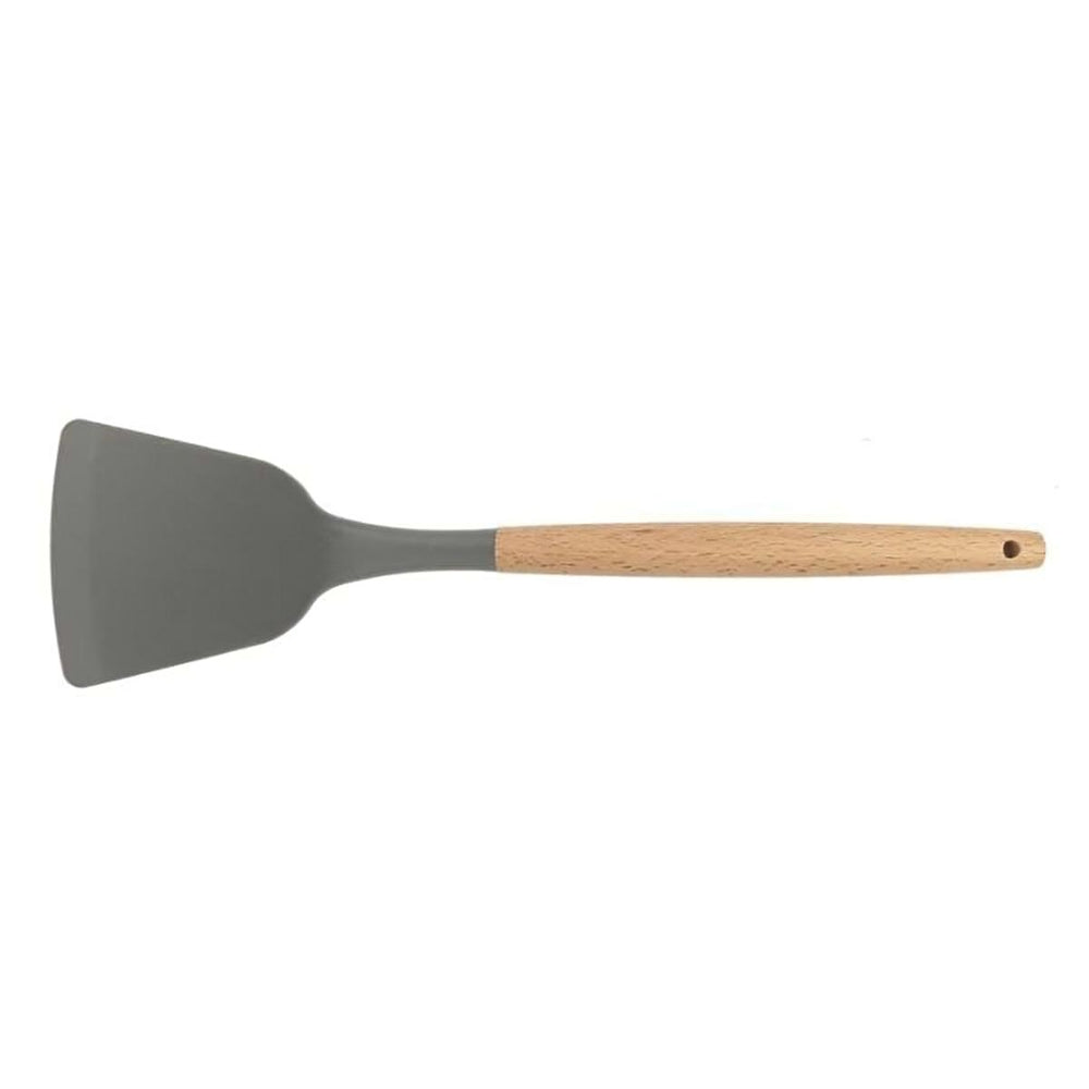 Lia Silicone Spatula with Wooden Handle - 12.4 inches, Heat-Resistant Kitchen Utensil