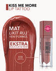 Flormar Liquid Matte Lipstick - Long-Lasting Moisturizing Lip Color, Transfer-Proof, 018 Perfection - Lipstick