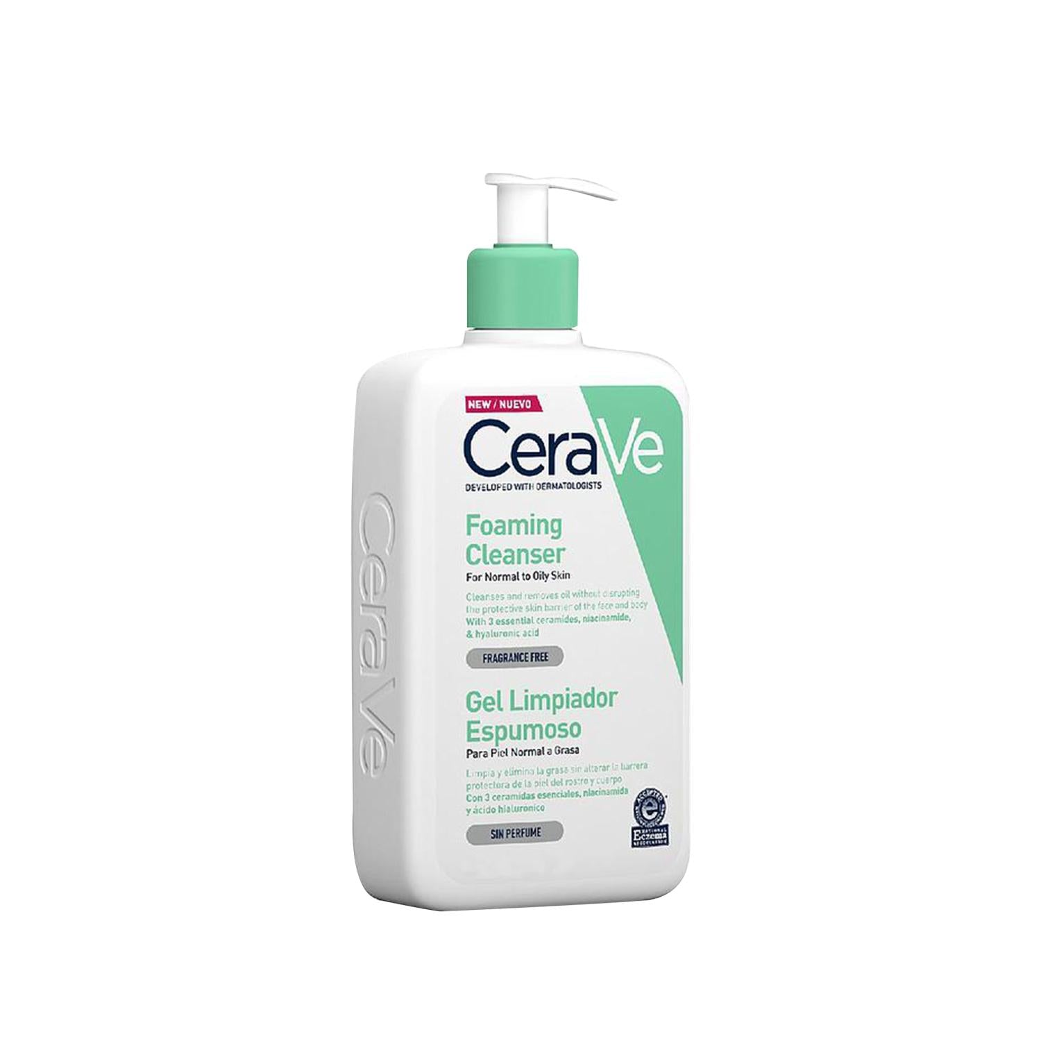 CeraVe Foaming Cleanser, 236ml - Gentle Skincare for Sensitive Skin CeraVe Foaming Cleanser for Sensitive Skin CeraVe Foaming Cleanser, 236 ml facial cleanser, Gentle skincare products, Ceramide enriched cleanser, Sensitive skin friendly products, Skincare for sensitive skin, Cleansing products, Ceramide skincare, Facial cleanser, Skincare routine, Dermatologist recommended skincare